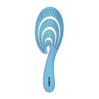 SOLOMEYA Расческа гибкая для волос Голубая волна / Flex bio hair brush Blue Wave