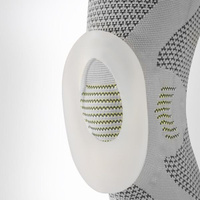 Бандаж компрессионный на коленный сустав с силиконовым кольцом SportSupport SB К01, серый, р.S (33-35см) Интерлин