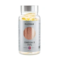 ELEMAX Добавка биологически активная к пище Омега-3 жирные кислоты высокой концентрации Экстра, 1620 мг, 30 капсул