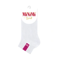 MINIMI Носки с провязанной эмблемой на паголенке Bianco 35-38 / MINI TREND 4211