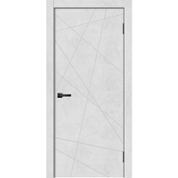 Дверь ДГ Geometry-1 ПВХ бетон снежный 700х2000мм