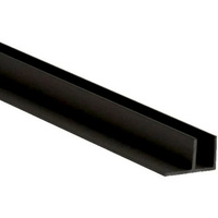 Профиль угловой для стеновых панелей 6мм (7мм) мат. черный, арт.1050 L600мм