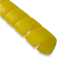 Спиральная пластиковая защита PARLMU HPS-42-F12, полипропилен высокой очистки, размер 42, плоская поверхность, цвет желт