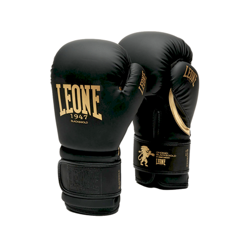 Боксерские перчатки Leone 1947 GN059 Black/Gold (10 унций) LEONE 1947