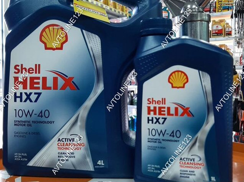 Моторное масло Shell Helix HX7 10W40 4 л