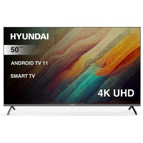 50" Телевизор Hyundai H-LED50BU7006, 4K Ultra HD, черный, СМАРТ ТВ