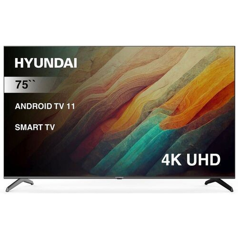 75" Телевизор Hyundai H-LED75BU7006, 4K Ultra HD, черный, СМАРТ ТВ, Android TV