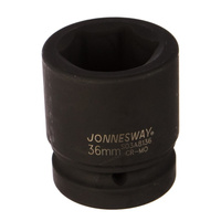 Головка торцевая ударная Jonnesway S03A8136 (квадрат 1 дюйм, размер 36мм, длина 62 мм, материал хром) JONNESWAY