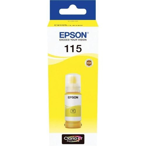 Чернила Epson 115 C13T07D44A, для Epson, 70мл, желтый
