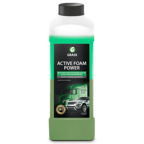 Активная пена для грузовиков и легковых автомобилей Grass Active Foam Power 113140 (1 л) Автошампунь GRASS