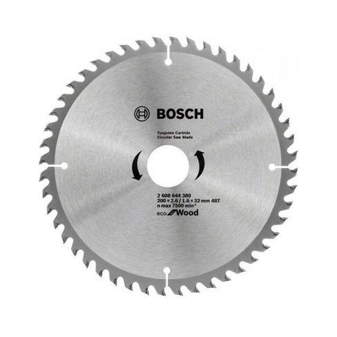 Пильный диск Bosch ECO WO 200x32-48T 2608644380 Диск пильный
