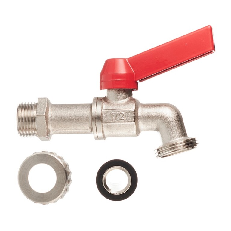 Кран водоразборный Valtec 1/2" со штуцером VT.051.N.04 Кран шаровой ...