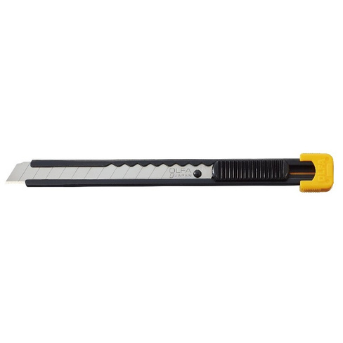 Нож с выдвижным лезвием Olfa OL-S, металлический корпус, 9 мм