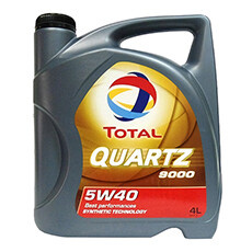 Масло моторное Total Quartz 9000 5W–40 Синтетическое, 4 л
