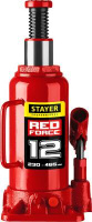 Домкрат STAYER 43160-12_z01 гидравлический бутылочный red force 12т 230-465мм Stayer
