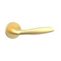 Ручка дверная Punto R.ARC.R52.Fortuna SSG-39 круглая розетка сатинированное золото (47167)