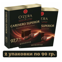 Шоколад OZera, шоколад Carenero Superior, содержание какао 97,7%, 90 г, 2 шт