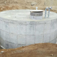Резервуар пожарный подземный вертикальный 80 м3 для воды