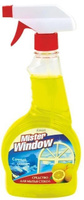 Средство для мытья стекол Mister Window сочный лимон Romax, 500 мл