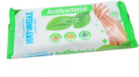 Naturelle Влажные салфетки Antibacterial с экстрактом листьев подорожника, 48 шт NATURELLE