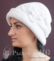 Шляпа женская Франческа, WEAVING, 20%, шерсть 80% ПЭ 3408 белый