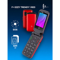 Телефон F+ Ezzy Trendy1, 2 SIM, красный