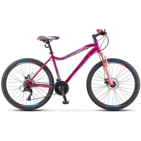 Велосипед женский горный STELS Miss-5000 V 26" рама 18" V050 фиолетовый/розовый