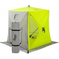 Палатка зимняя "Premier Fishing" Куб утепленная 1,8х1,8м , PR-ISCI-180 (желтый люминесцентный/серый)