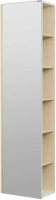 Шкаф-пенал Aquaton Сканди 40 с зеркалом белый - светлое дерево