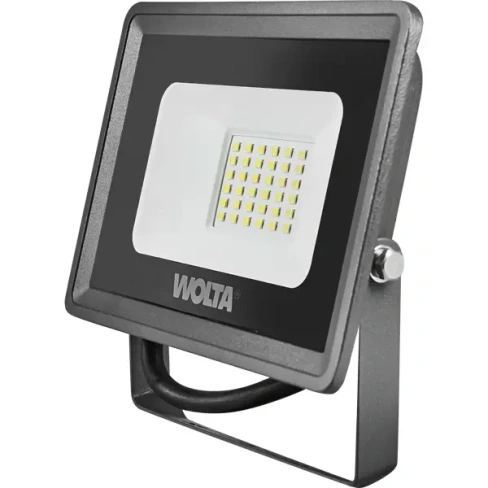 Прожектор светодиодный уличный Wolta 30 Вт 5700К IP65 нейтральный белый свет WOLTA None
