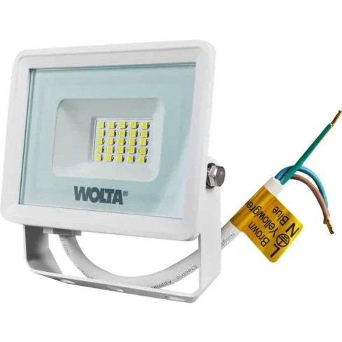 Прожектор светодиодный уличный SMD Wolta WFL-20W/08W 20 Вт 5700 К нейтральный белый свет WOLTA None