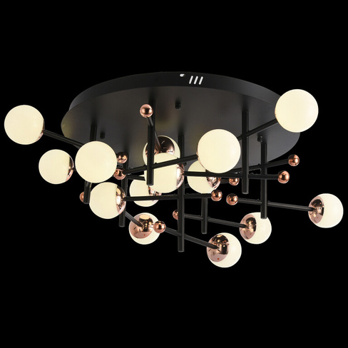 Потолочная люстра Natali Kovaltseva LED LAMPS 81344 GOLD BLACK