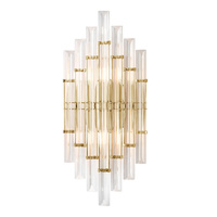 Настенный светильник Crystal Lux SARAGOSA AP2 BRASS/TRANSPARENTE