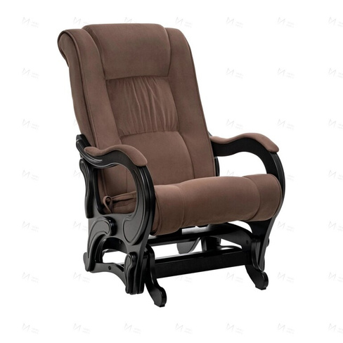 Кресло-качалка глайдер Модель 78 Люкс венге, ткань V23