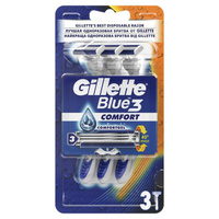 Бритва одноразовая Gillette Blue 3 Comfort (3 штуки в упаковке)
