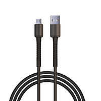 BY Кабель для зарядки XXL Micro USB, 2 м, 3А, Быстрая зарядка QC3.0, черный