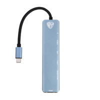 BY USB-концентратор 7 В 1, USB-C INPUT 65 W, HDMI 4K, USB-A 3.0, USB-A 2.0, USB-C, MICRO-SD, SD