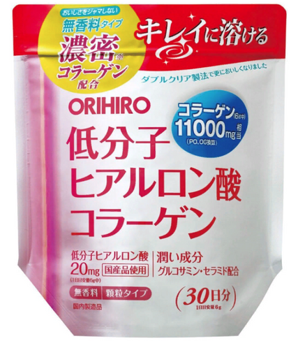 Плотный коллаген с гиалуроновой кислотой, глюкозамином и церамидами Orihiro,30 дней